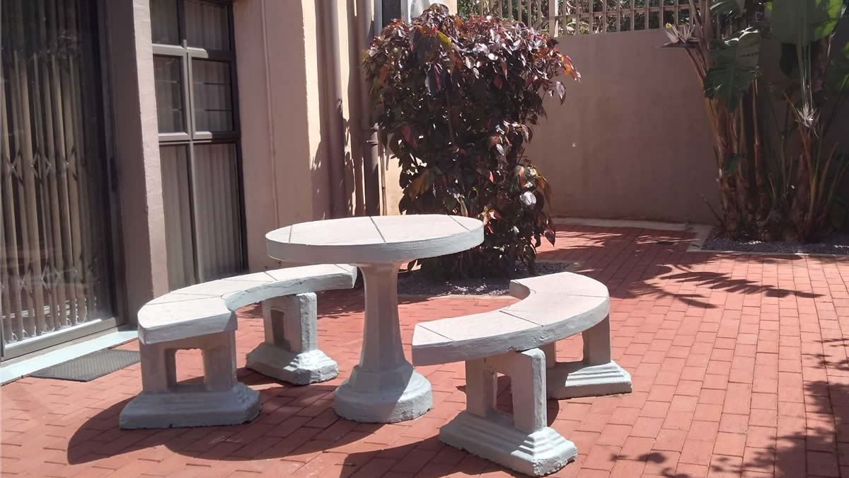 Private patio with braai and seating